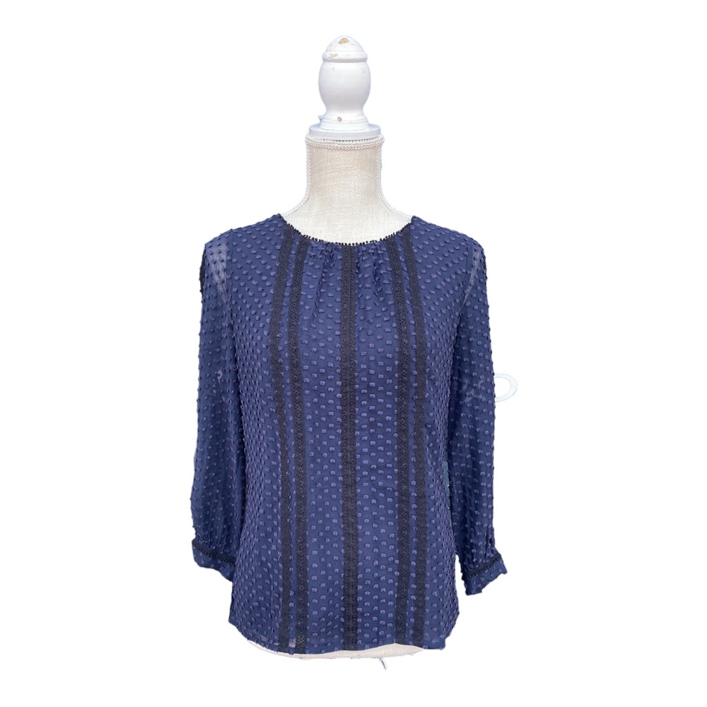 💙 6/$20 J. Crew Lightweight Chiffon Silk Lined Blouse 00